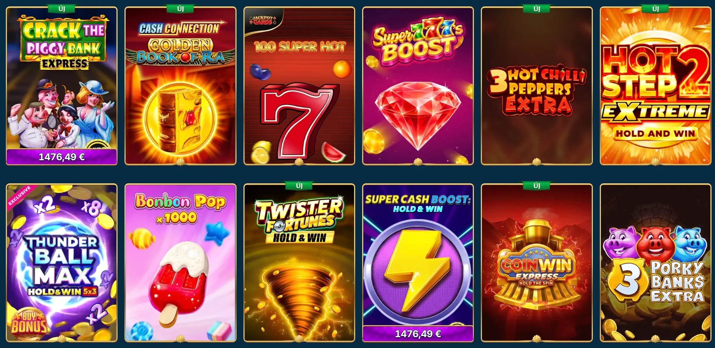 Az AquaSpins casino játékkínálata